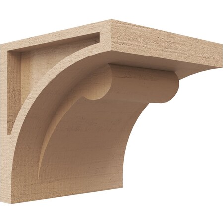 Ekena Millwork 5"W x 5"D x 5"H Wide Viola Rough Cedar Woodgrain TimberThane Corbel, Primed Tan CORUR05X05X05VIORCPR